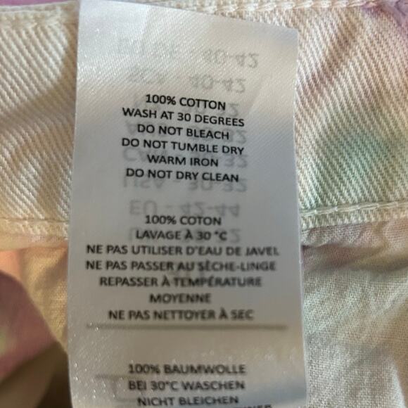 Boohoo Man Mens Jeans Multicolored Tye Dye Denim Skinny 100% Cotton 30 - Picture 5 of 11